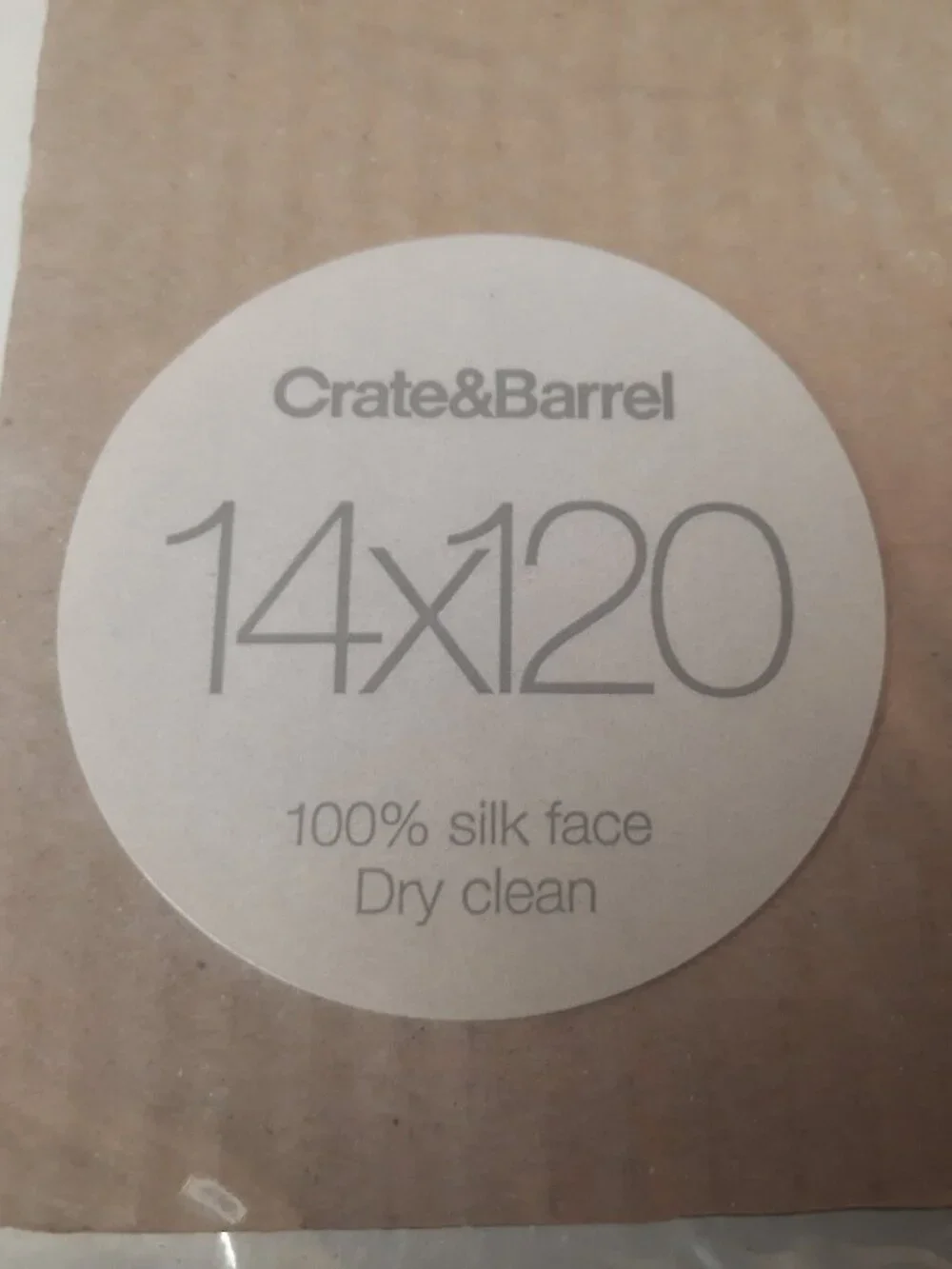 Crate & Barrel Chateau Silk Table Runner Indigo Blue 14x120 Tassels Luxury India
